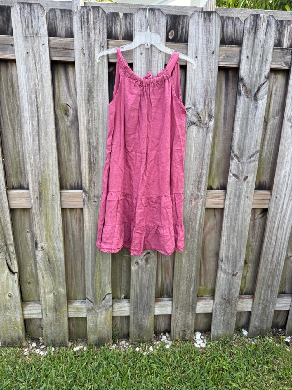 Ruffled Sleeveless Midi Dress - Rose Pink